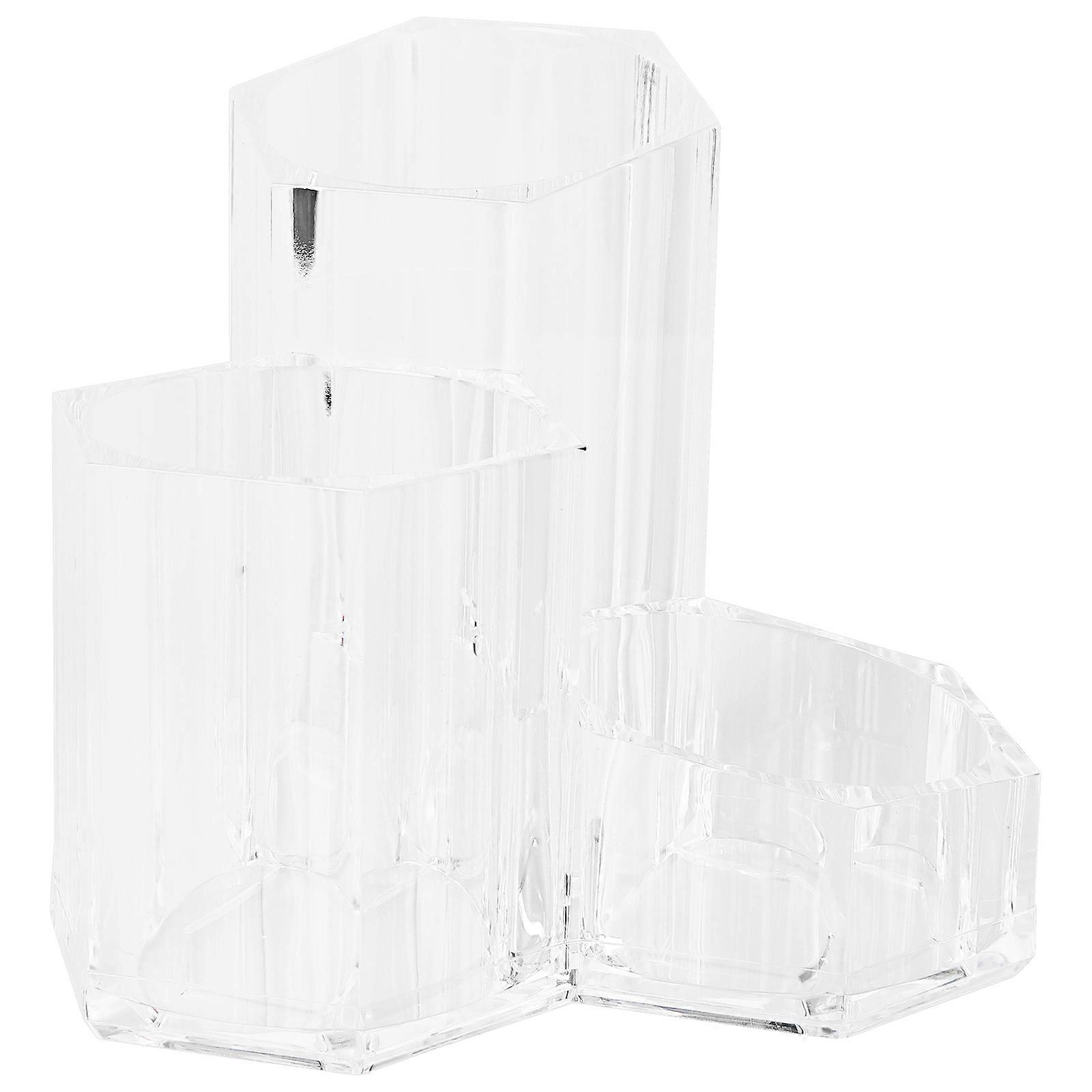 Rotatable Multi-Functional Makeup Brush Box Acrylic Storage Container For Makeup Tools 1Set