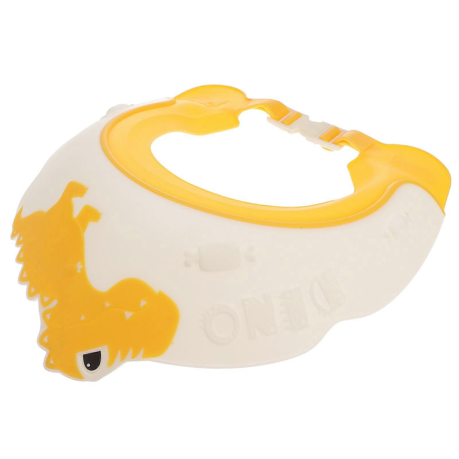 Dinosaur Bath Hat with Shampoo Cap for Hair Washing, Eye and Ear Protection, Fun Shower Visor for Boys, Easy Drying and Portable Design