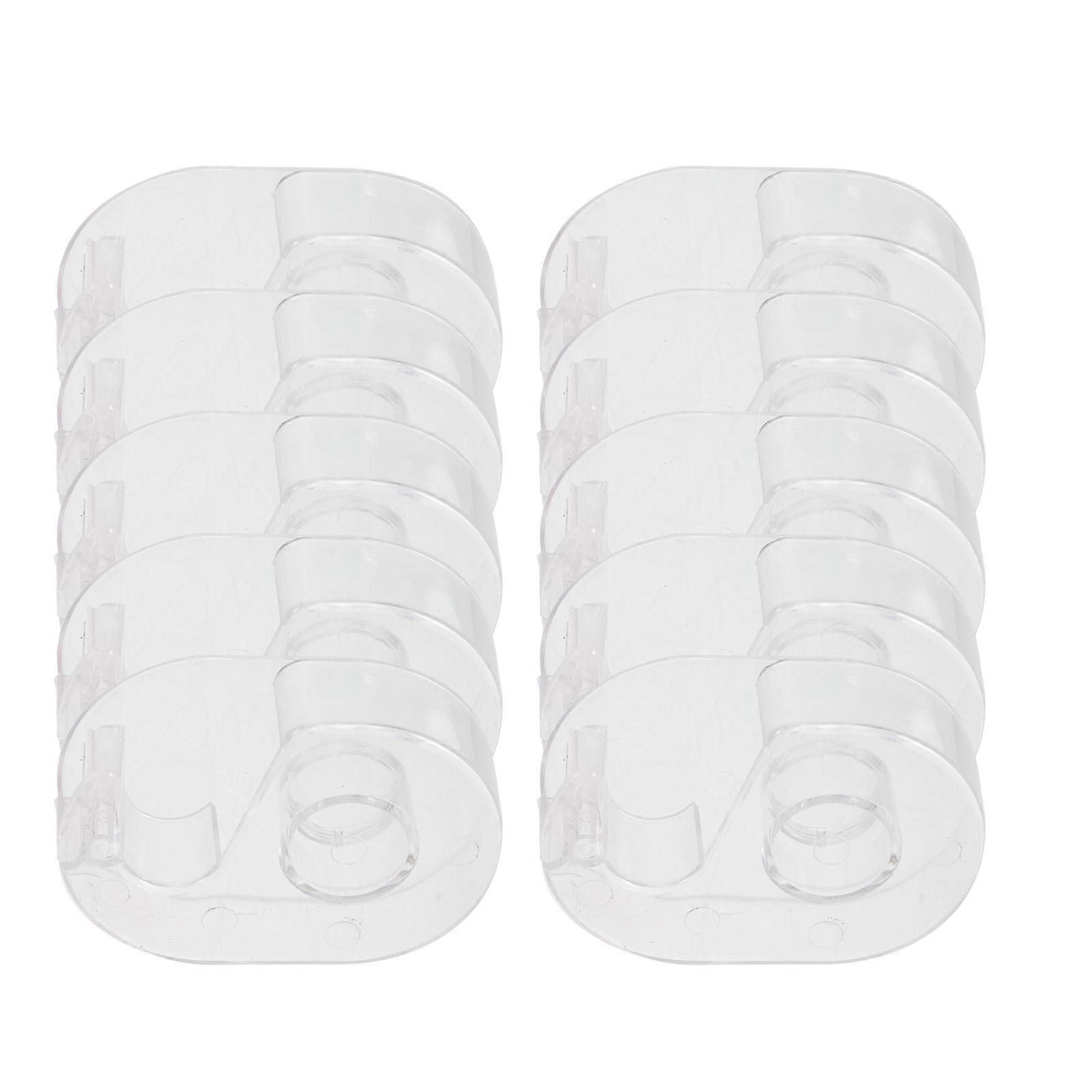 Tape Dispenser For Desk Square Use Transparent Color Tape Cutting And Storage 10Pcs