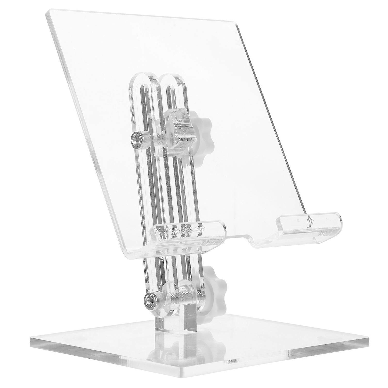 Cell Phone Stand Desk Home Use Adjustable Angle Transparent Acrylic Display Phones 1Pack