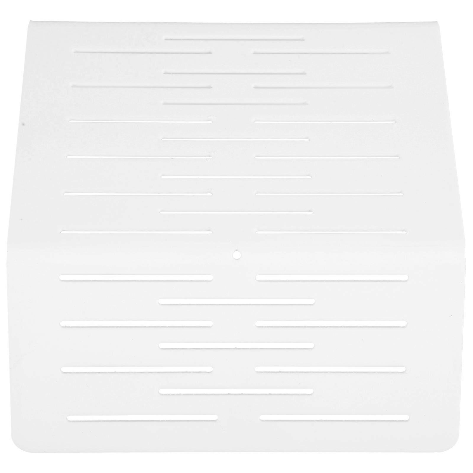 Turtle Tank Basking Platform Reptile Resting Stand Aquarium Environment White 20x20cm 7.50cm Height Climbing Ramp 1Pcs