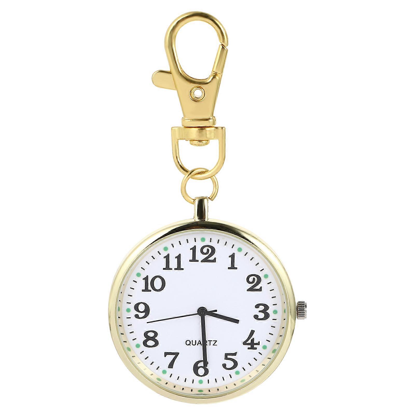 Unisex Portable Pocket Watch with Key Buckle – Durable Hanging Watch for Men and Women, Accurate Timekeeping, Skin Friendly Design