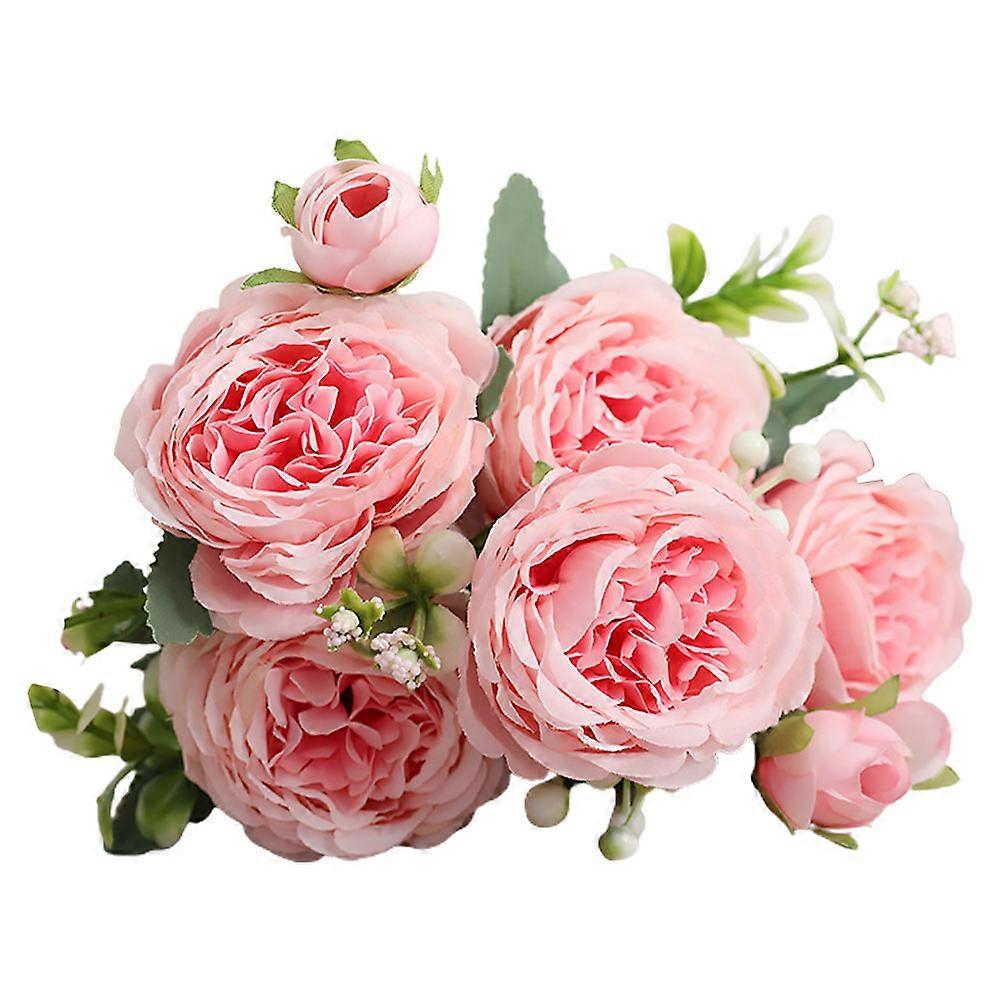 Masteelf 1Pc Rose Branch Bouquet for Wedding Party Flower Arrangement and Romantic Layout