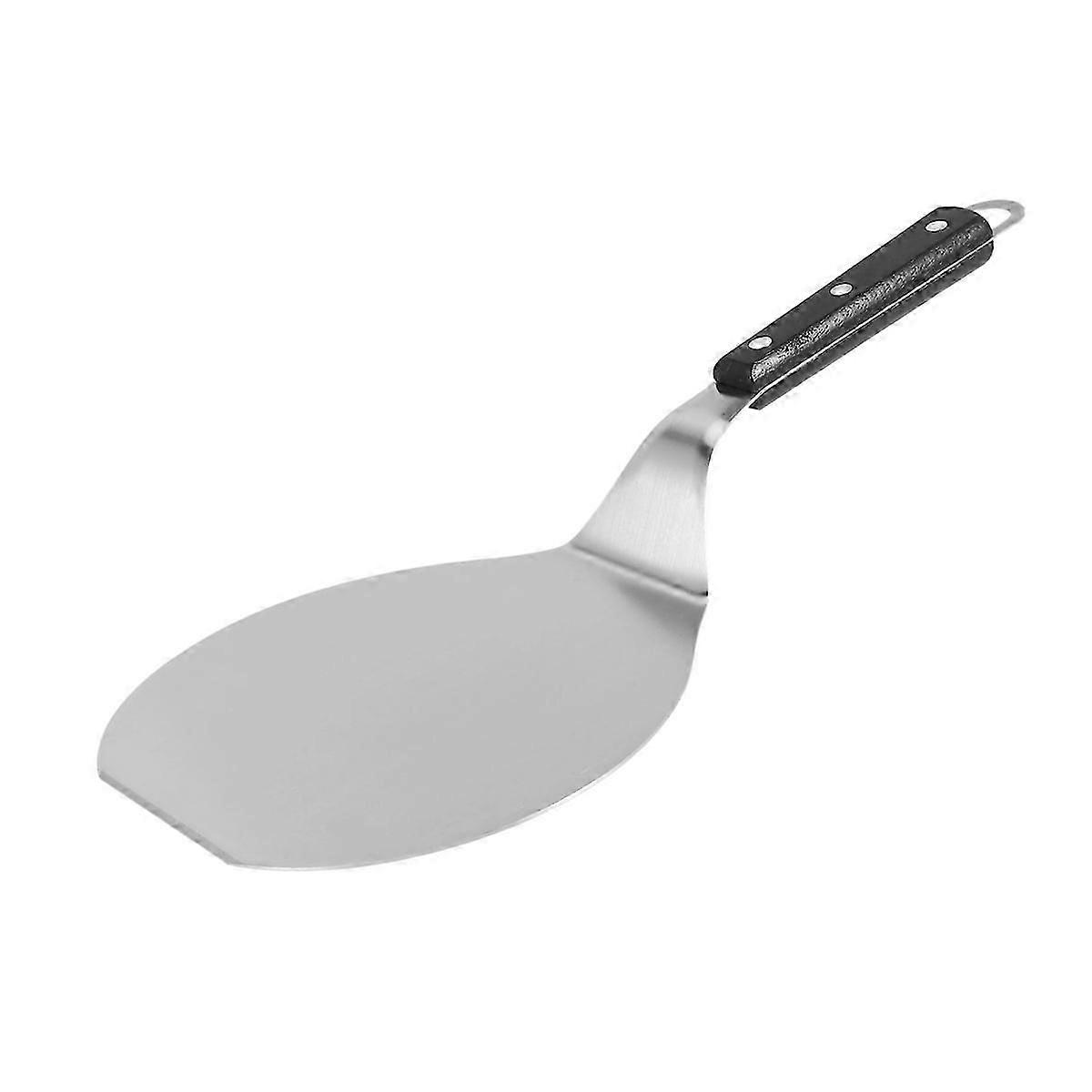 Spatule extra-large en acier inoxydable avec manche en bois robuste - Ustensile de cuisine compatible lave-vaisselle
