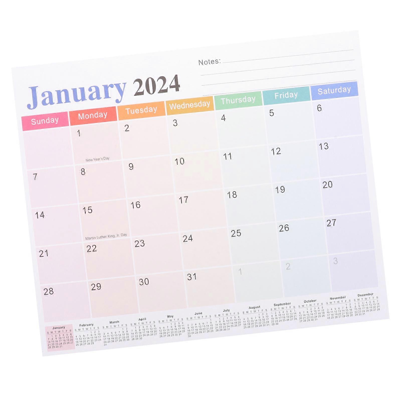 Fridge Calendar Magnet School Family Friendly 11.8×10.0×0.2in 2024-2025 Time Management 1Pack