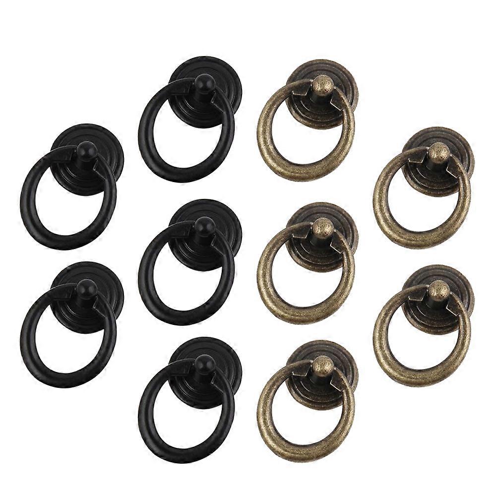 Vintage Durable Zinc Alloy Cabinet Handles Easy to Install for Home Use 10 Sets