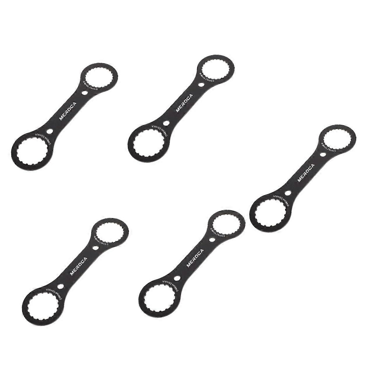 5Piece Bicycle Disassembly Tool Fixing Wrench Forged Repair Bottom Bicycles Crankset Remover Bicycle Assembly Tool
