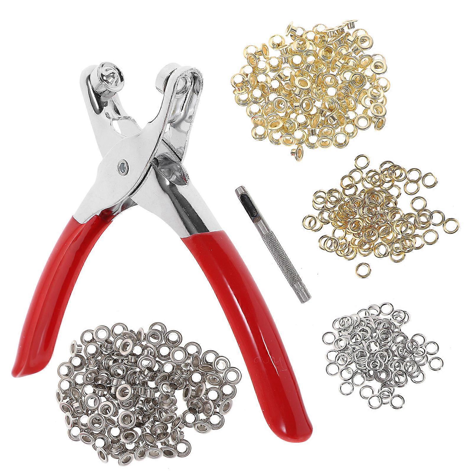Grommet Tool Kit Punching Holes Iron Material For Craft Enthusiasts 1 Set