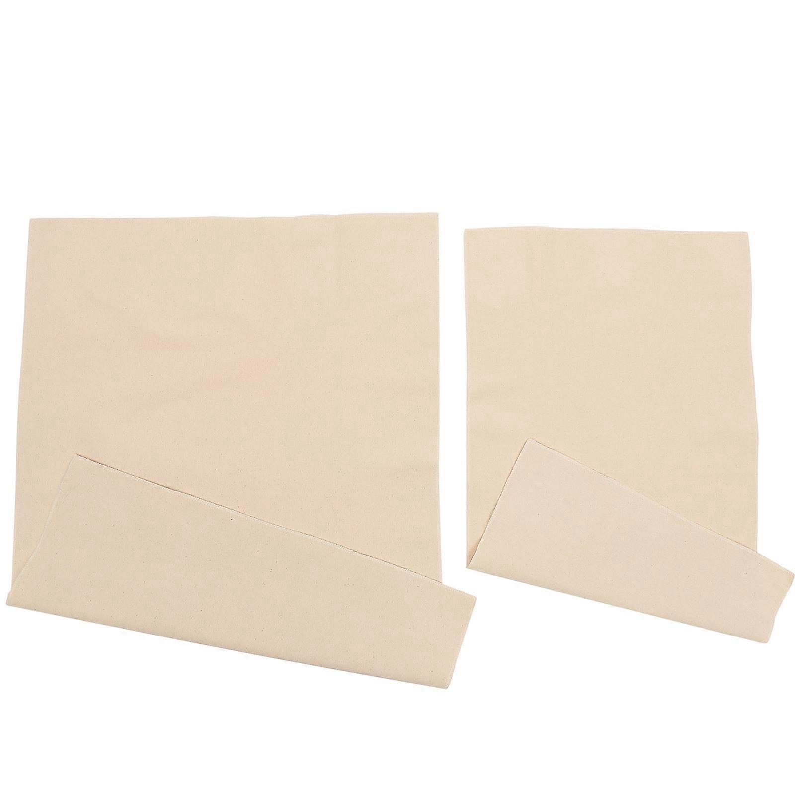 2 قطعة قماش خبز قطني مخمر ، خبازين سميكة كوتش لتدقيق العجين وخبز الرغيف ، سهلة التنظيف وتخزين أواني المطبخ للعجين المخمر والحرفيين