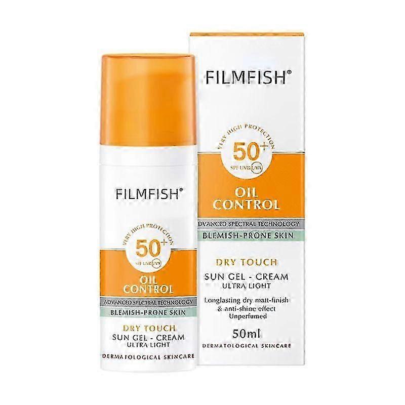 Sunscreen SPF 50 Face, Oil Control Sunscreen SPF 50, SPF 50 Face Moisturiser, UVA & UVB Protection, Sun Protection Gel, Non Greasy, Lightweight