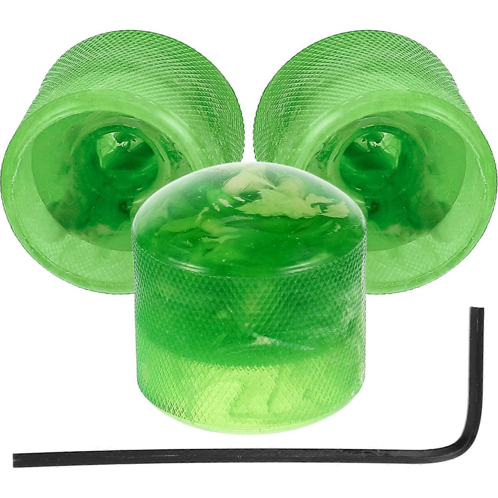 Gitarkontroll potensiometerknapper for instrumentvedlikehold vanlig toppdesign 1,8x1,8 cm tonejustering 4 sett