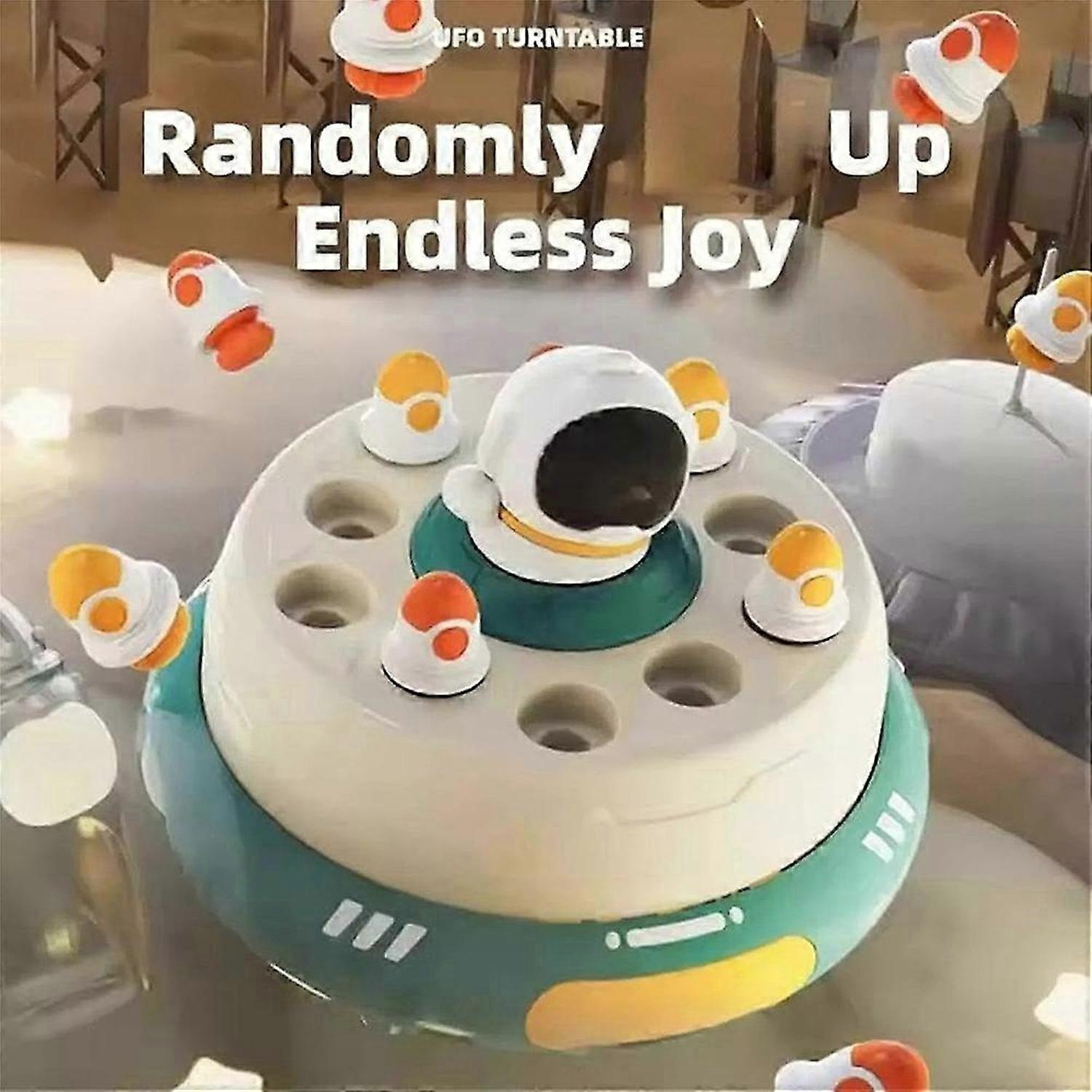 Bounce and Catch Rocket Toy, Popup Game with Light & Music, Rocket Jump Game