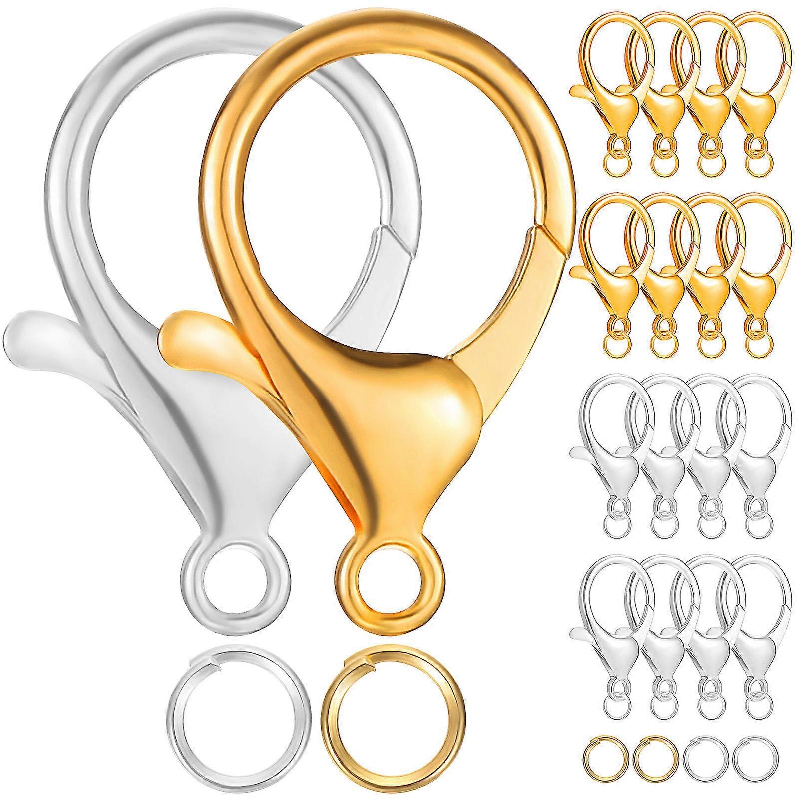 Jewelry Diy Supplies Lobster Claw Clasps Open Jump Rings Secure Fastening 1 Set