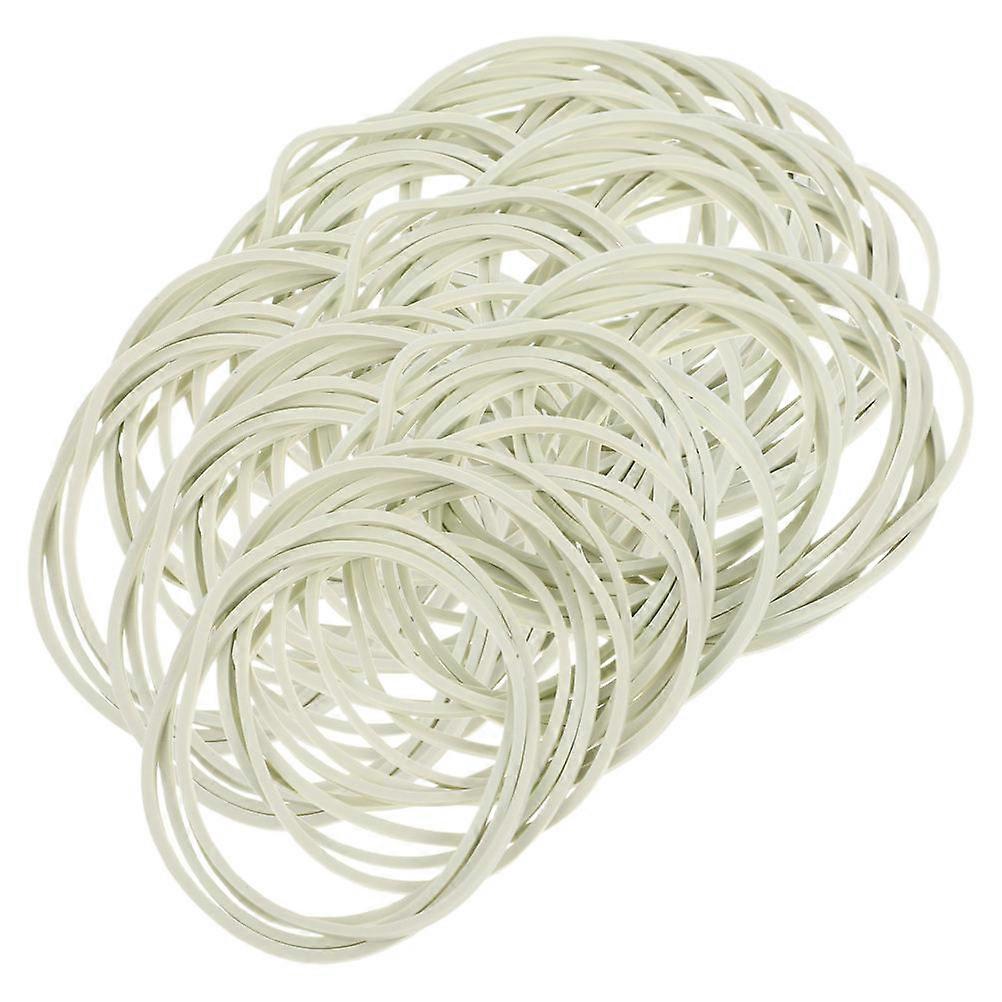 Sturdy Elastic Band For Office Supplies Home Use School Use 4.00X4.00X0.15cm White Color 1.5 Inch 1 Pack