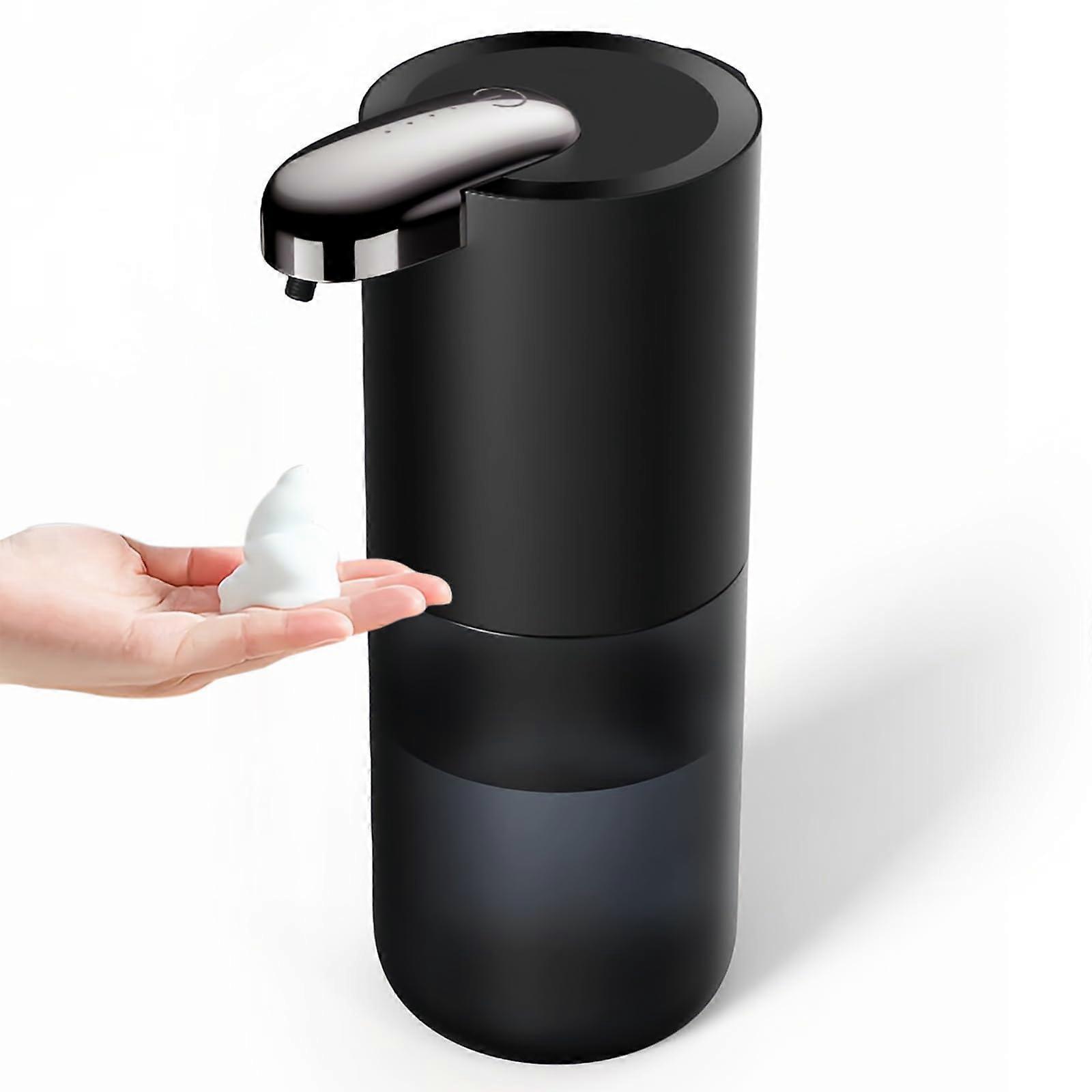 Automatic Soap Dispenser, 380ml, 4Level Adjustable, Touch, USBC (Black)