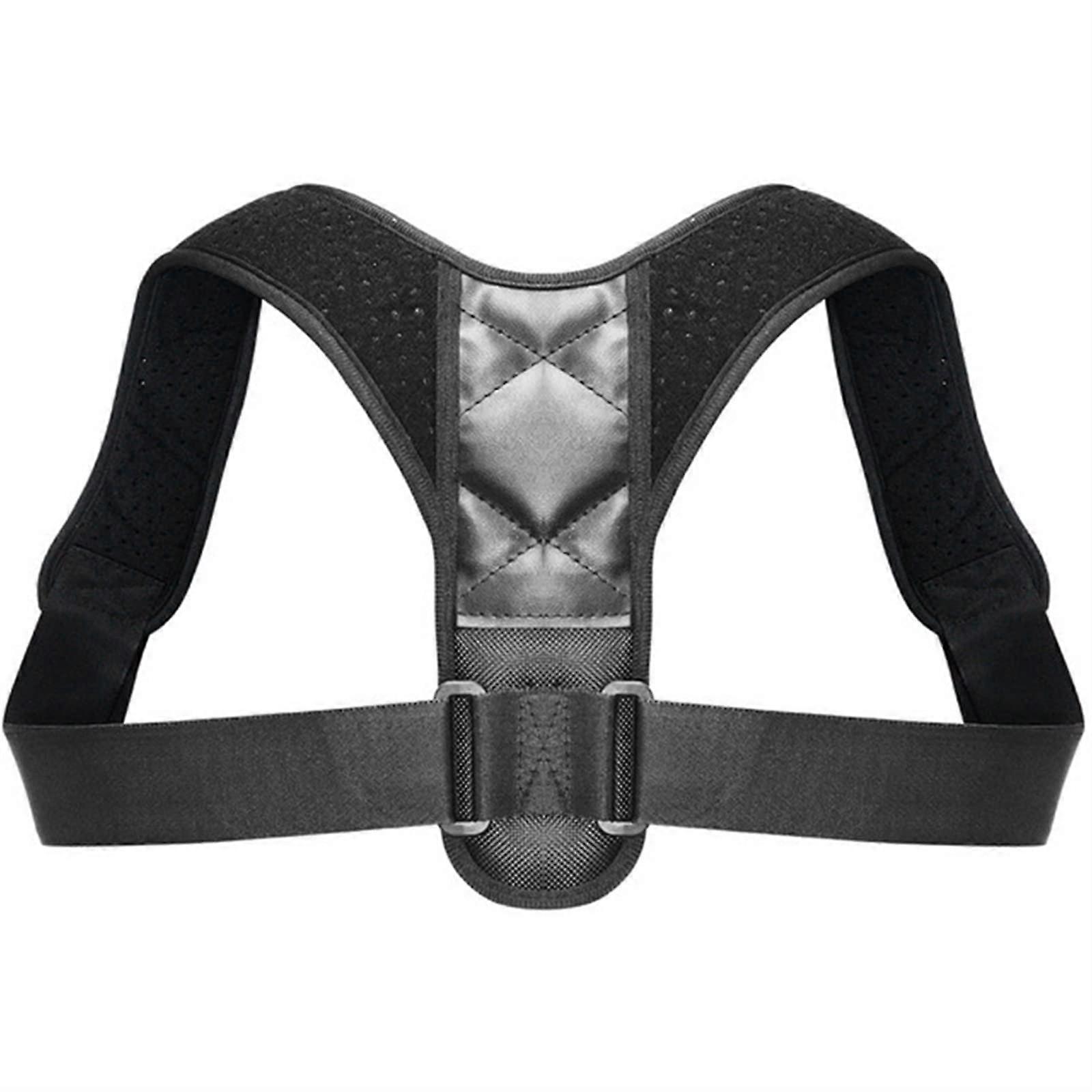 Back Posture Corrector Adjustable Back Support Belt, Lumbar Spine Corrector, Black, Size XL/XXL, Healthcare