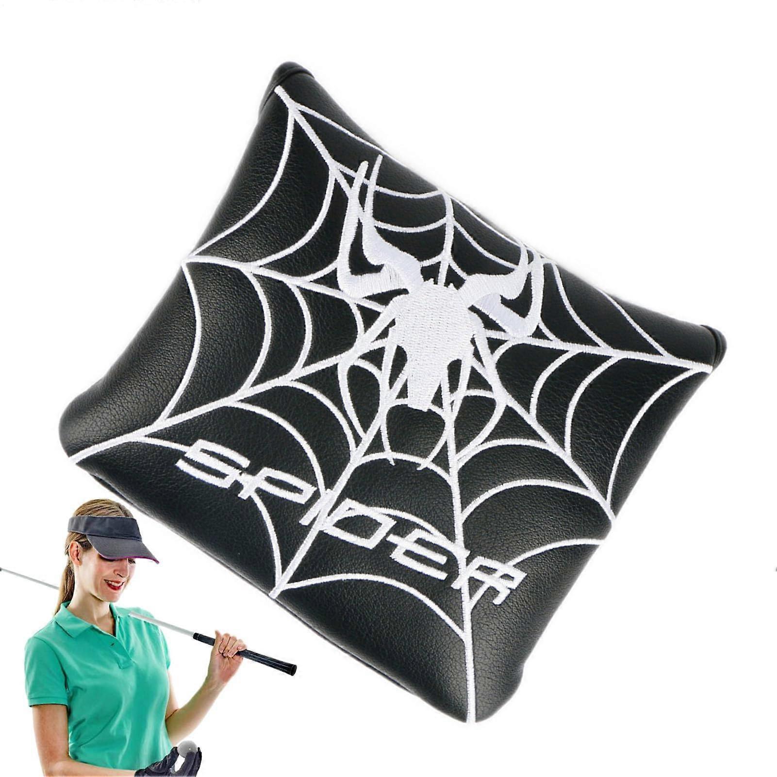 Spider Mallet Putter Cover | Square Mallet Golf Club Headcover with Magnetic Closure | Durable Protective Gear for Putter
