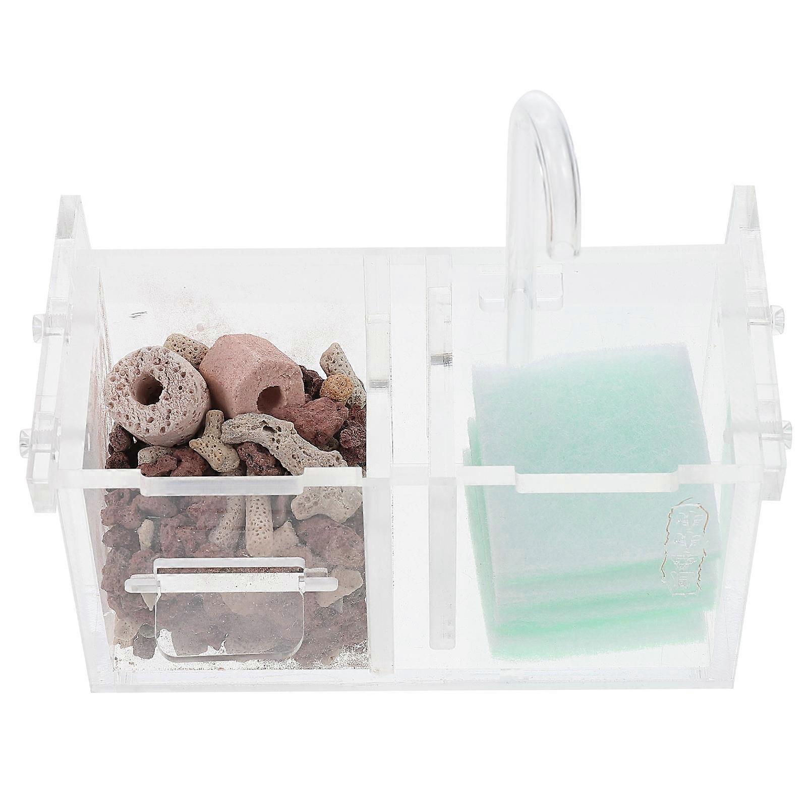 Pond Filter Box Fish Tank Filter Box Fish Keeping High-Grade Craftsmanship Beneficial Bacteria Growth 1Set