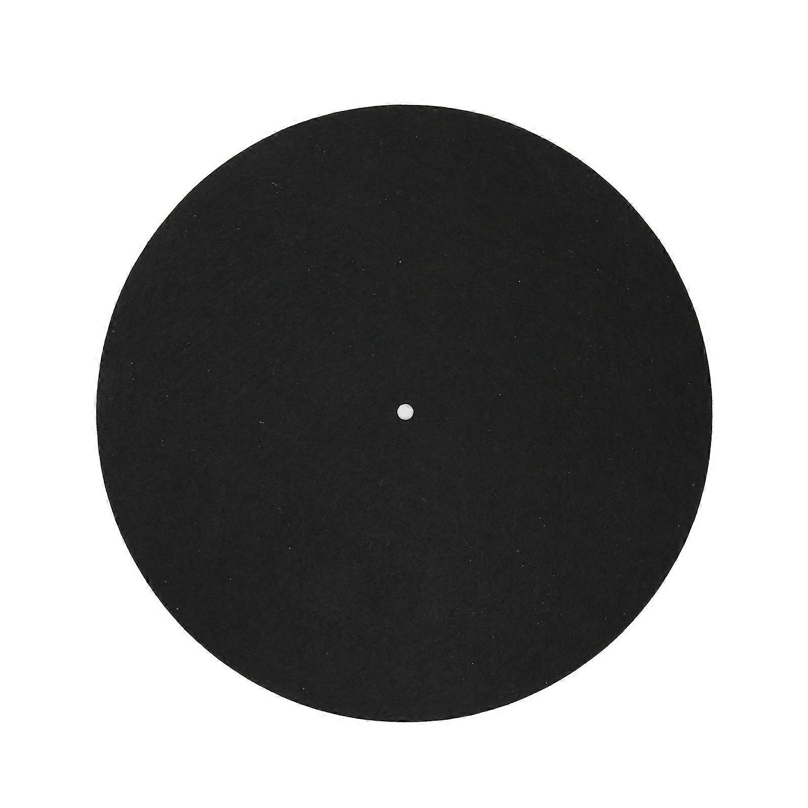 Turntable Slipmat Wool Mat Prevent Vibration Slip Static Record Platter Mat Black Mat for LP Vinyl Record Player