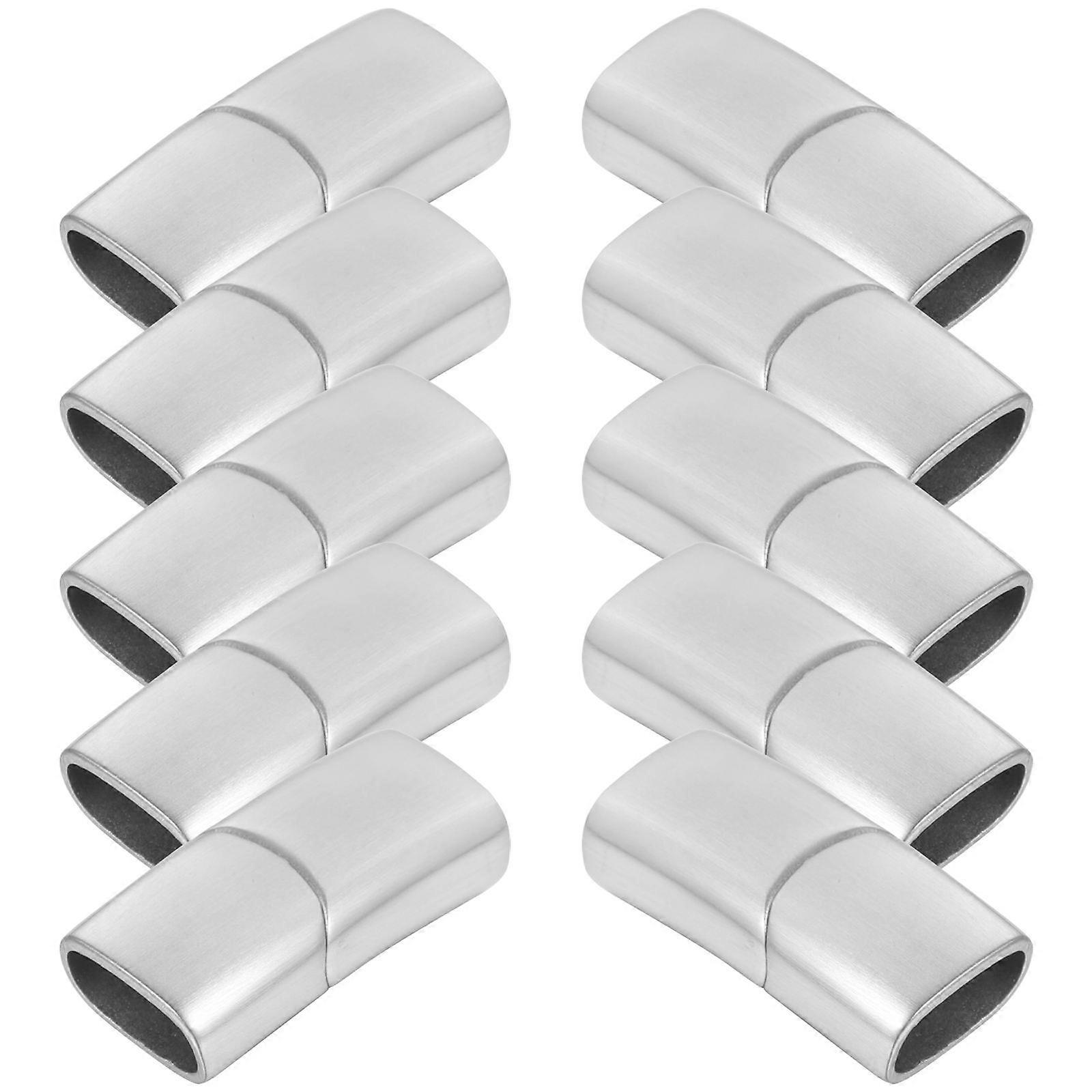 10pcs Durable Stainless Steel Jewelry Clasps for DIY Bracelets & Necklaces – Sleek Design, Easy Installation & Stylish Finish