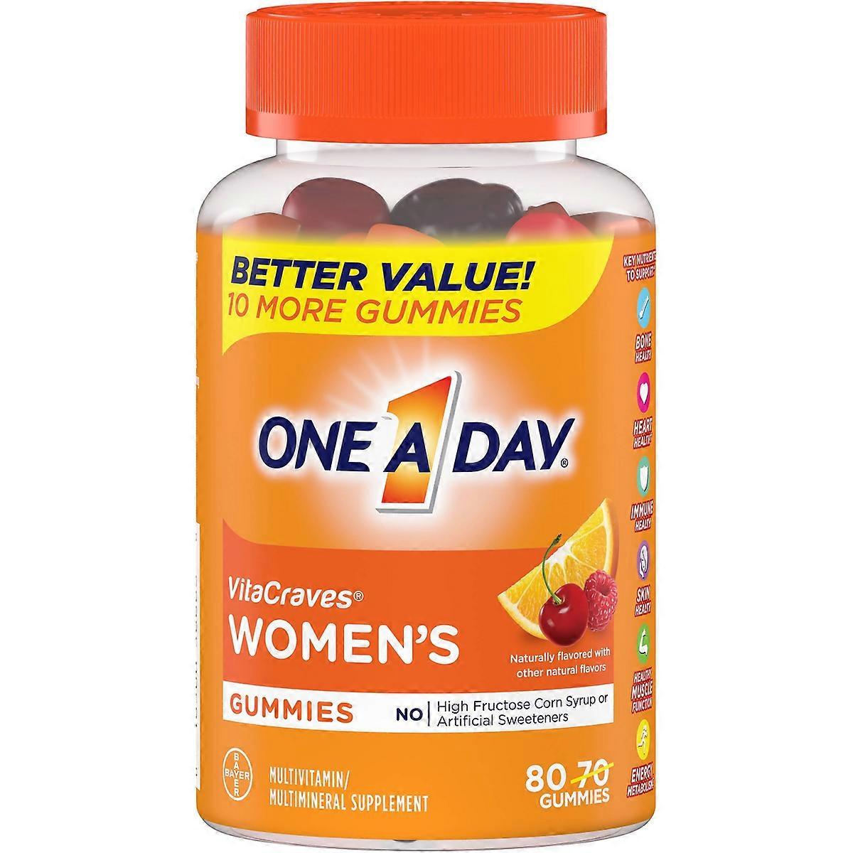 One A Day Women's Multivitamin Gummies, 80ct