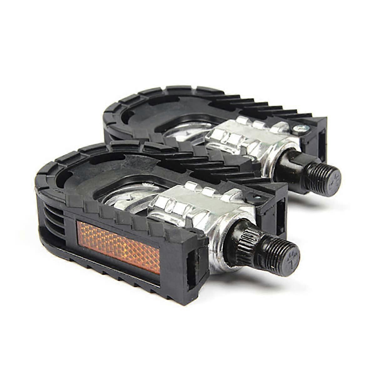 1 pair of folding aluminium bicycle pedals, nonslip, universal fit for mountain bikes and road bikes, foldable and.