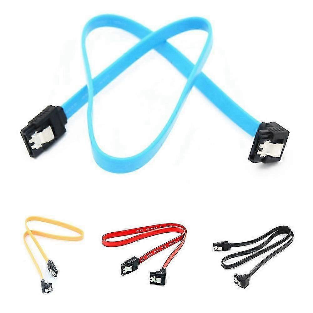 50cm Right Angle Elbow 6Gbps Series ATA SATA 3.0 Data Cable for Hard Disk Drive