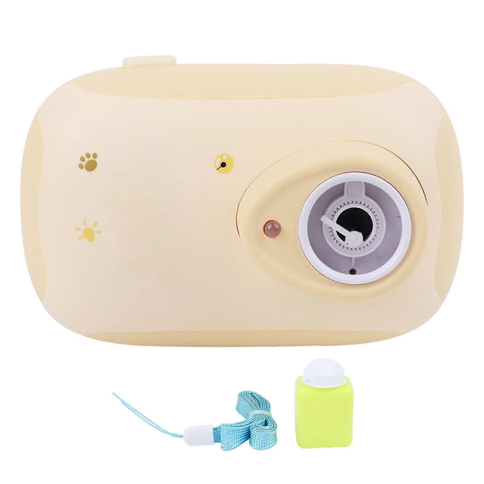 Camera-Equipped Automatic Bubble Machine for Children with Bubble Solution