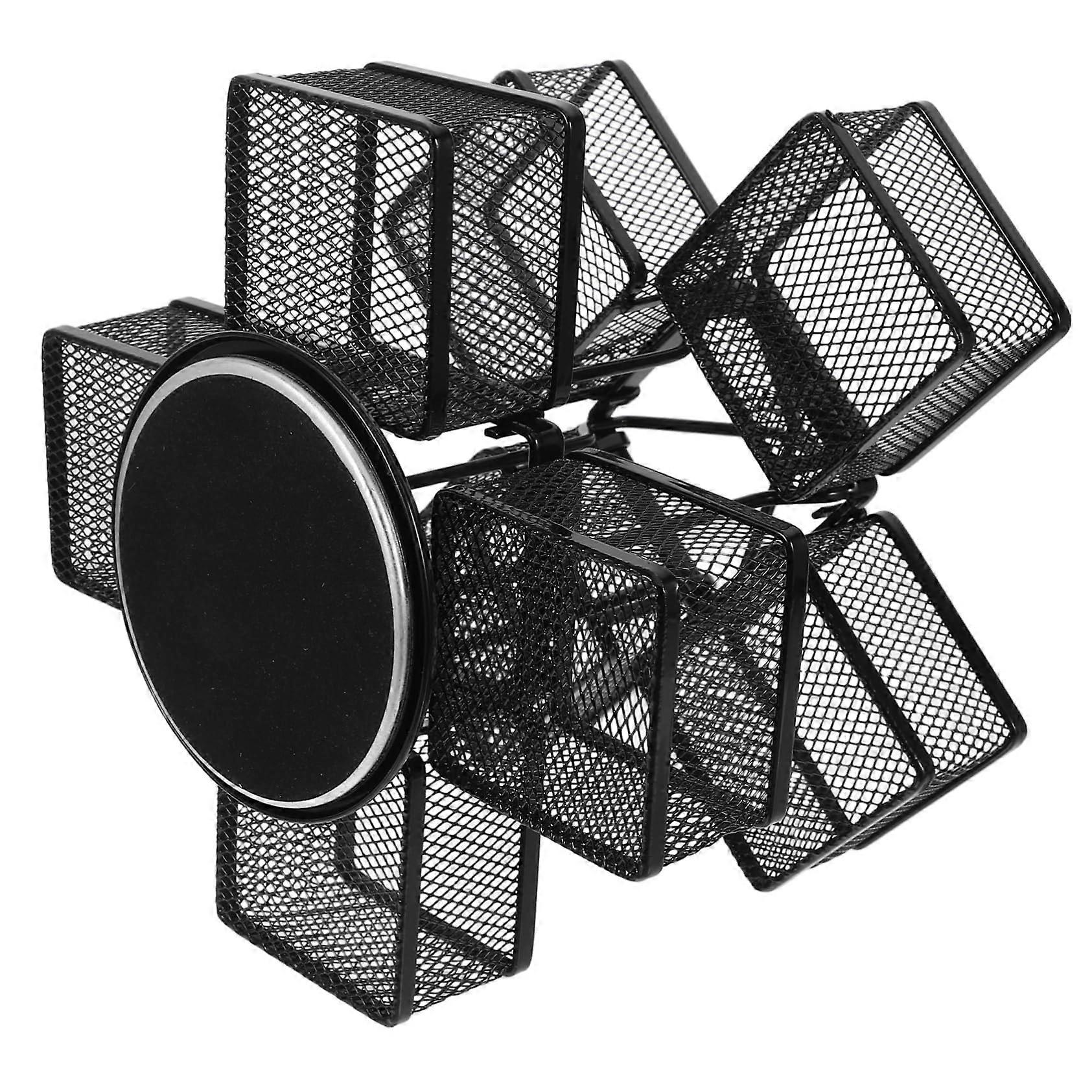 Tea Bag Storage Box Rotating Iron Organizer for Kitchen Coffee Sugar Packets Space Saving