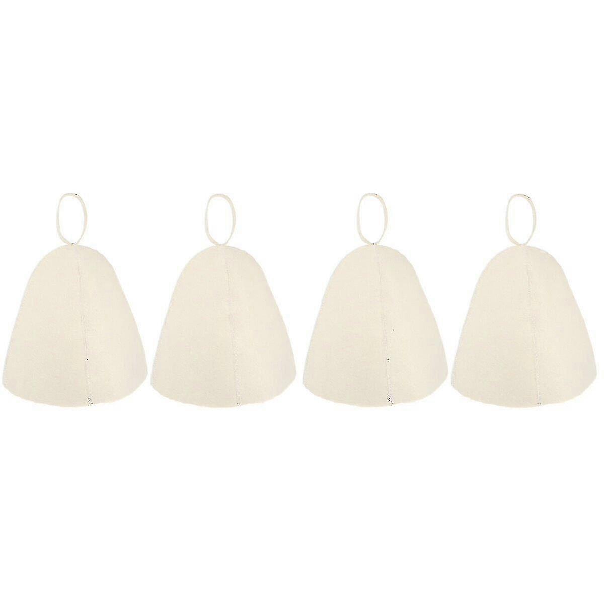 8 Pcs Comfortable Thickened Felt Sauna Hat Lightweight Bathing Hat