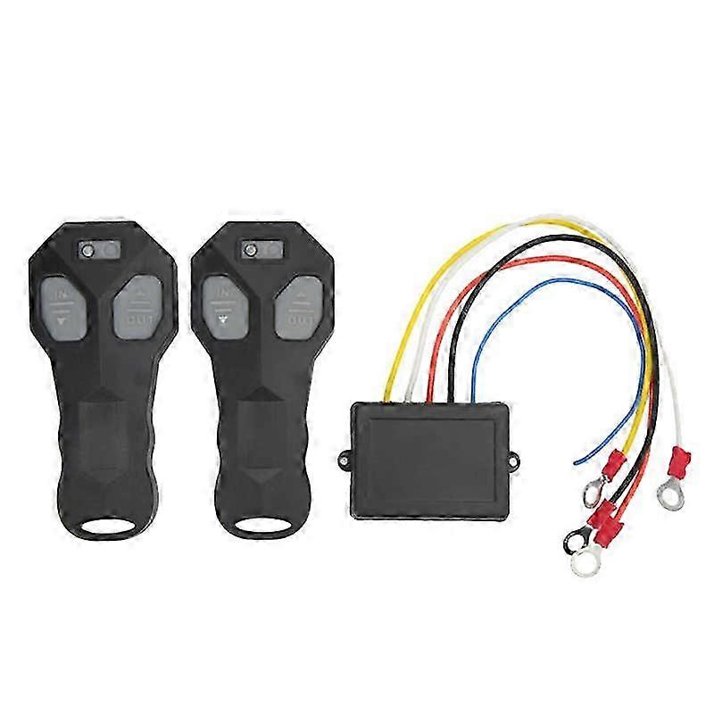 Wireless Winch Remote Control Kit Sealing Rubber Button Winch Controller for Car ATV Truck VehiclesEdition 0701