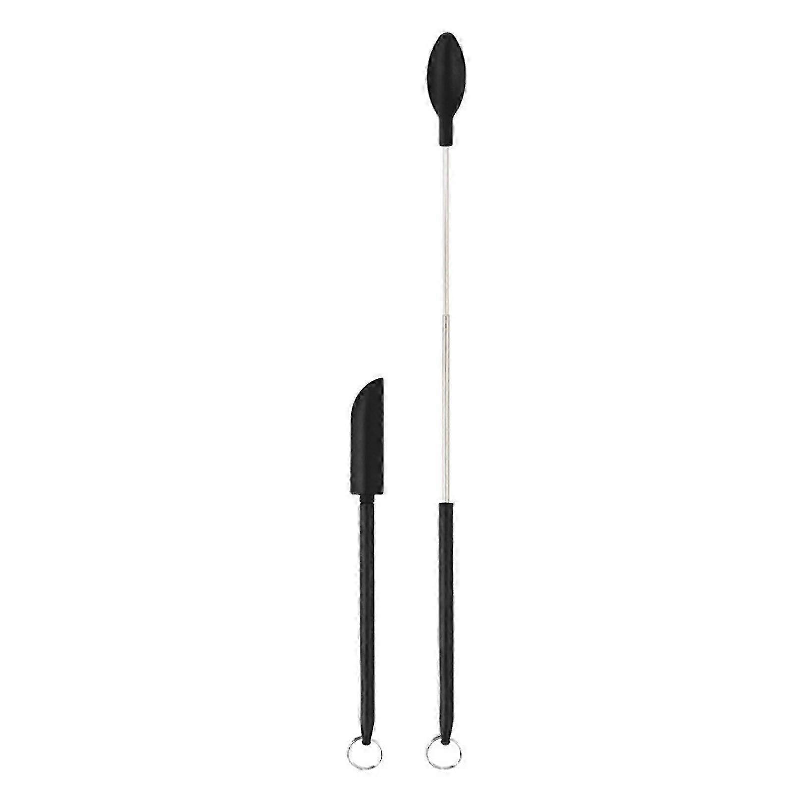 Mini Silicone Telescopic Spatula Multipurpose Double-headed Cream Cake Scraper