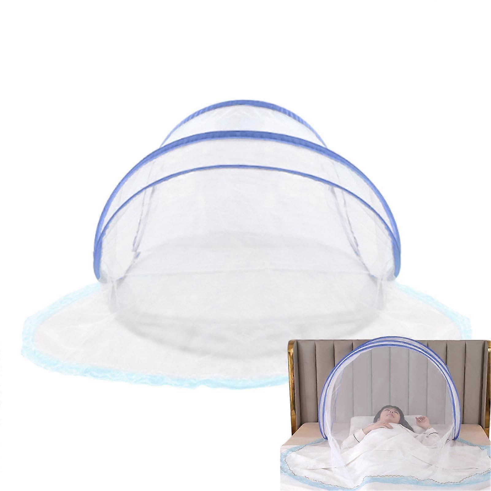Portable Outdoor Sleeping Bed Net Single Camping Bed Net No Installation Required. Floor Sleeping Bed Net for Student Dormitories, Adjustable.