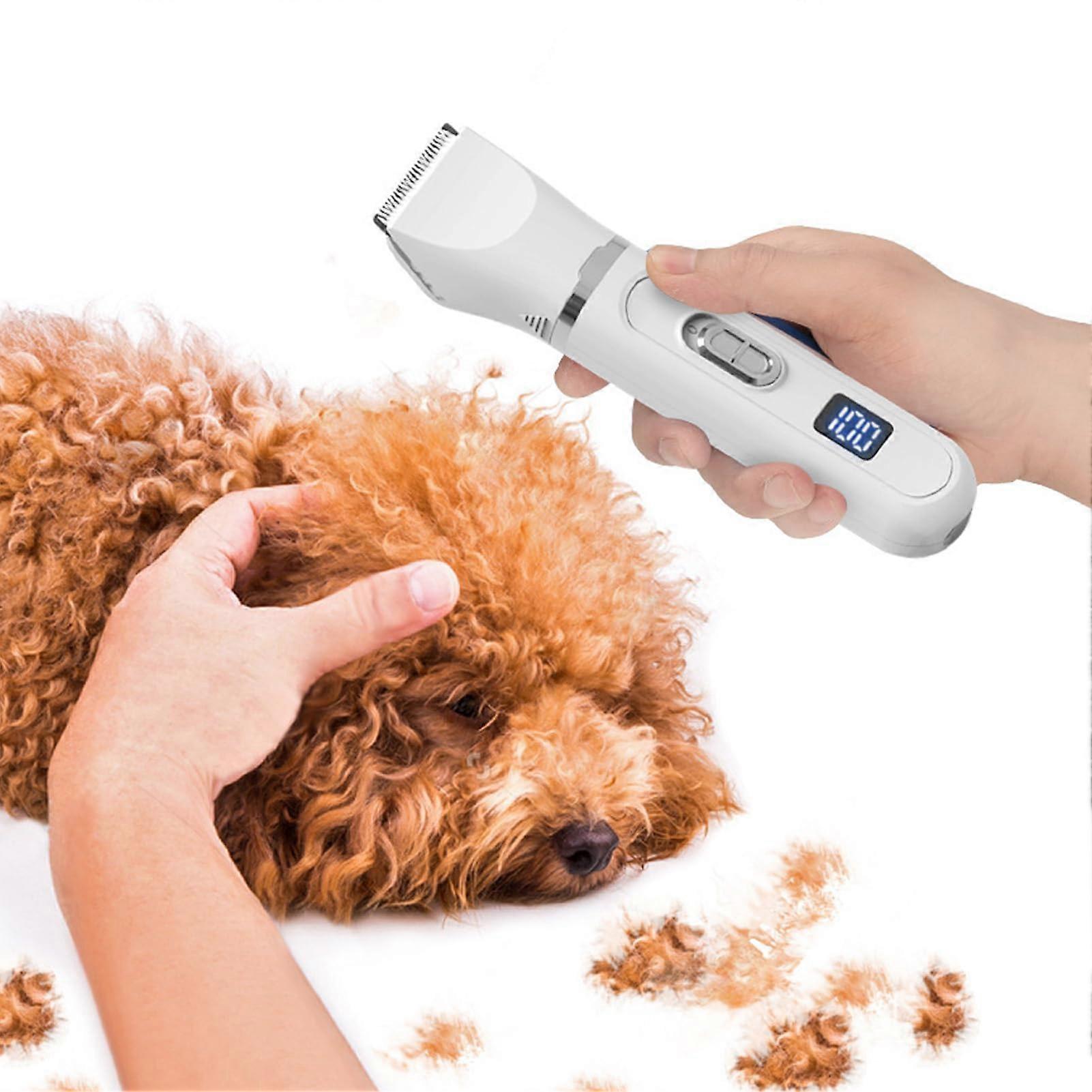 4in1 Multifunctional USB Electric Dog Grooming Trimmer with Low Noise and RShape Design for Dogs, Pet Clipper