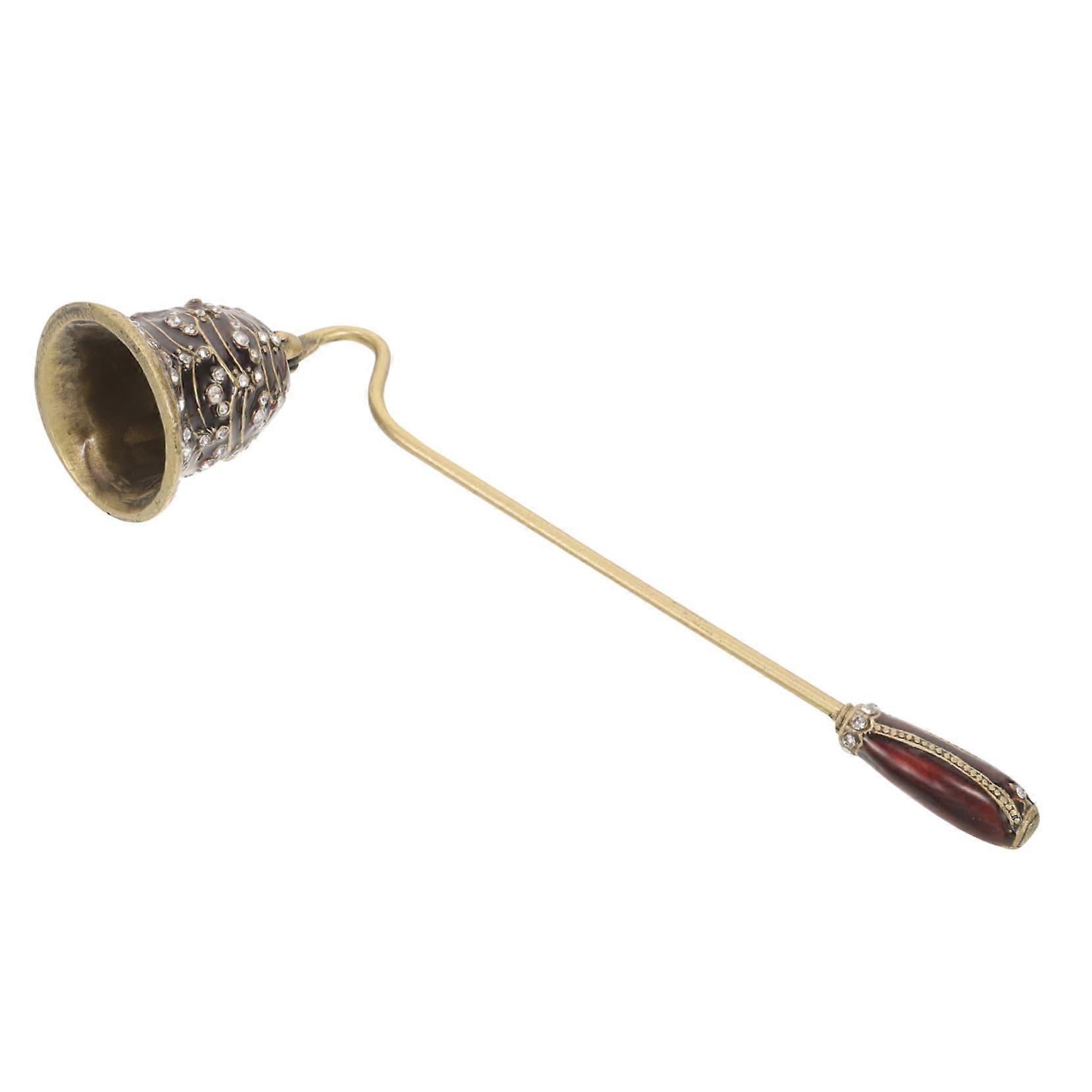 Retro Candle Extinguisher Candle Snuffer Tool, Metal Long Handle Candle Blower for Outdoor Use, Alloy Material