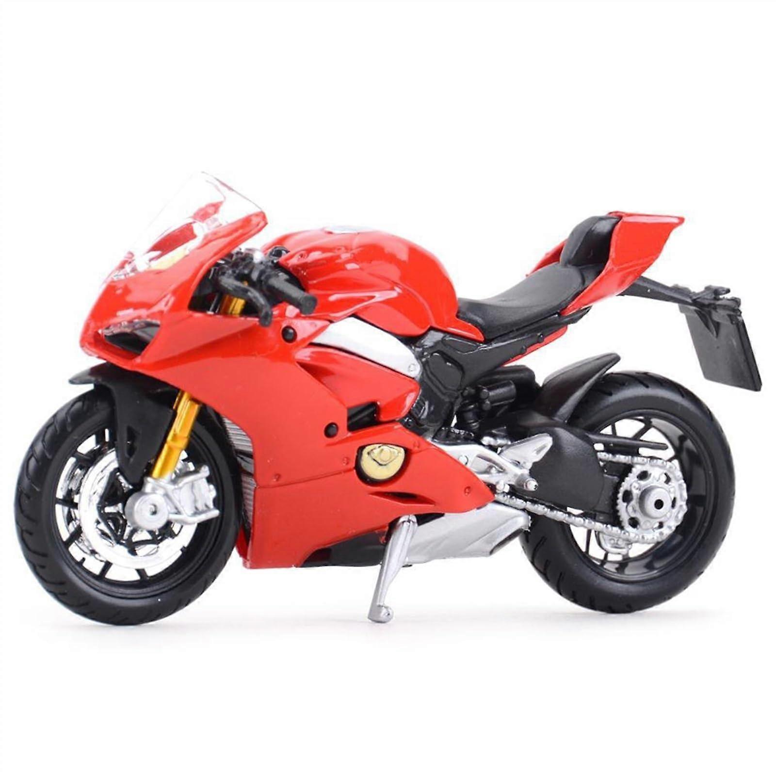 Scale Model For Ducati Panigale V4 1:18 Motorcycle Metal Model Collection Simulation Die Casting Gifts Red