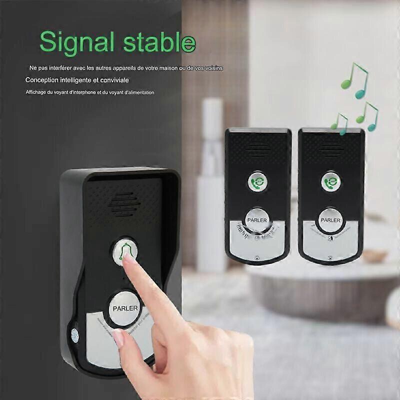 2 Sets Wireless USB Charging Smart Doorbell with Intercom