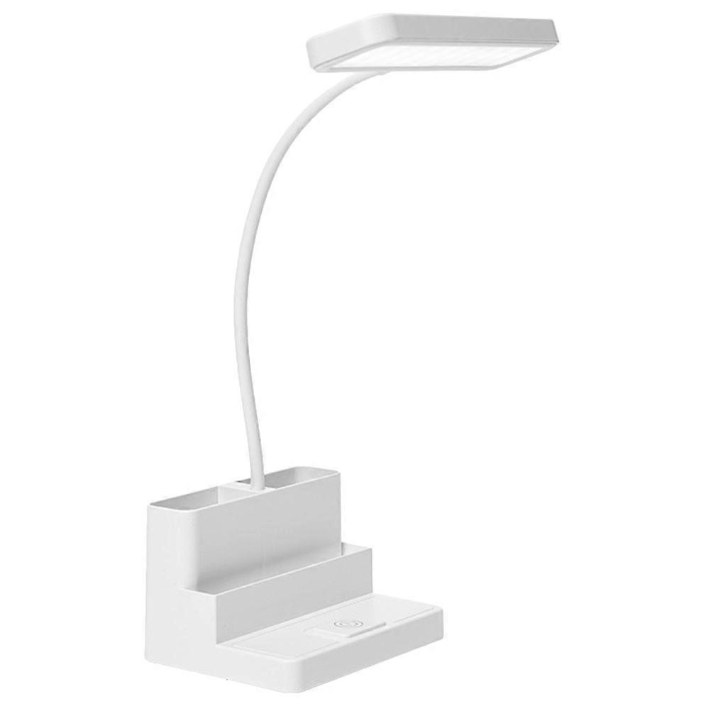 Foldable Touch Control LED Desk Lamp with Warm Night Light for Eye Caring Reading, Portable Plastic Study Lamp for Office and Students