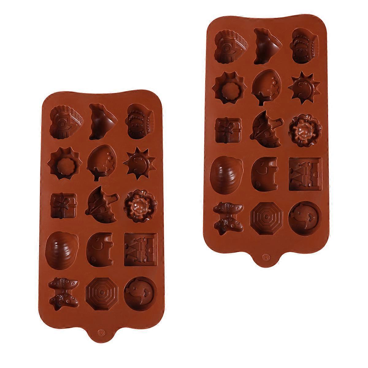 Fun Chocolate Mold Baking Tools For Baking Enthusiasts Easy Demoulding 21x11x2 5cm 2Pcs