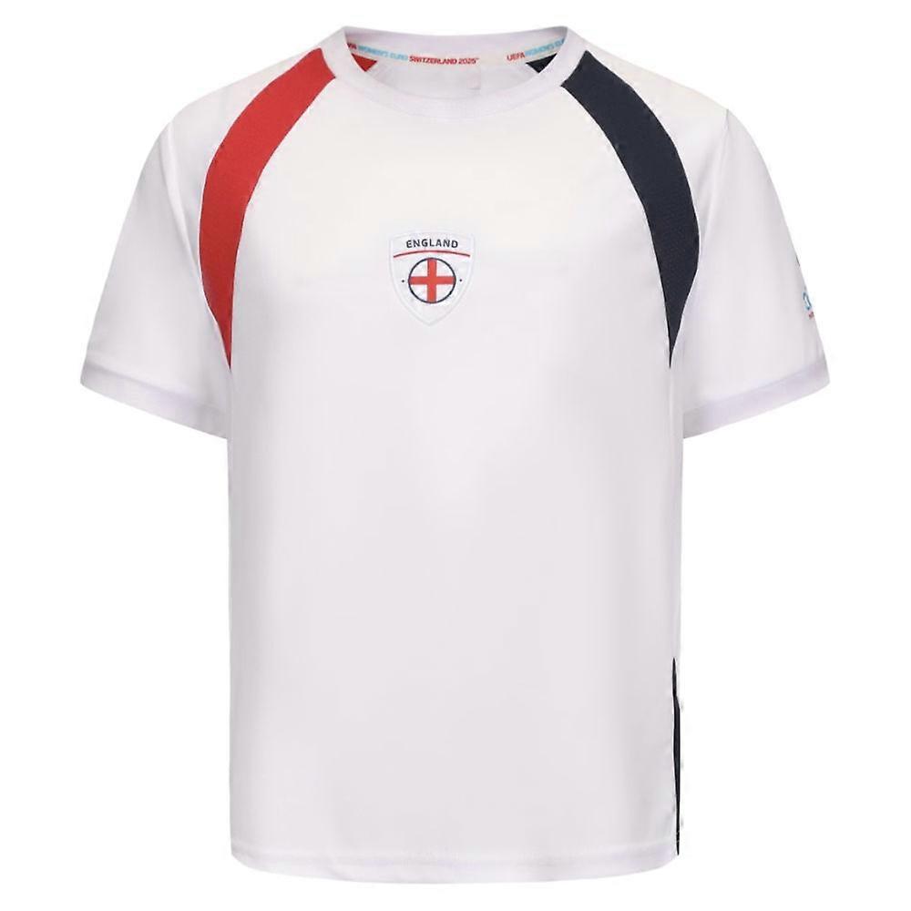 2025 England WEC Poly T-Shirt (White) - Kids