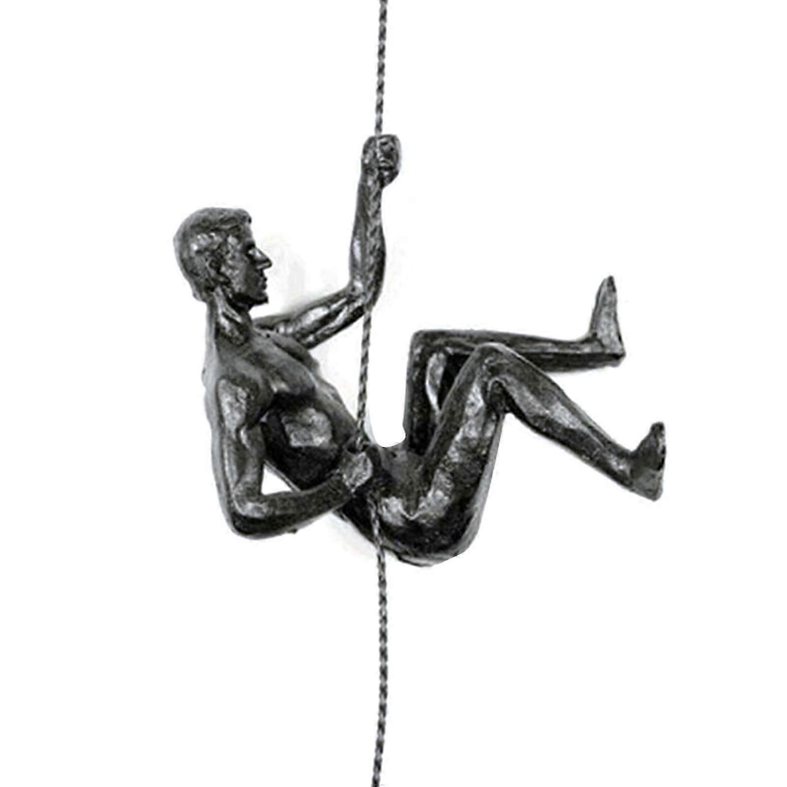 Creative Athletes Abstract Statue Modern Rock Climbing Figures Resin Ornaments Wall Decoration