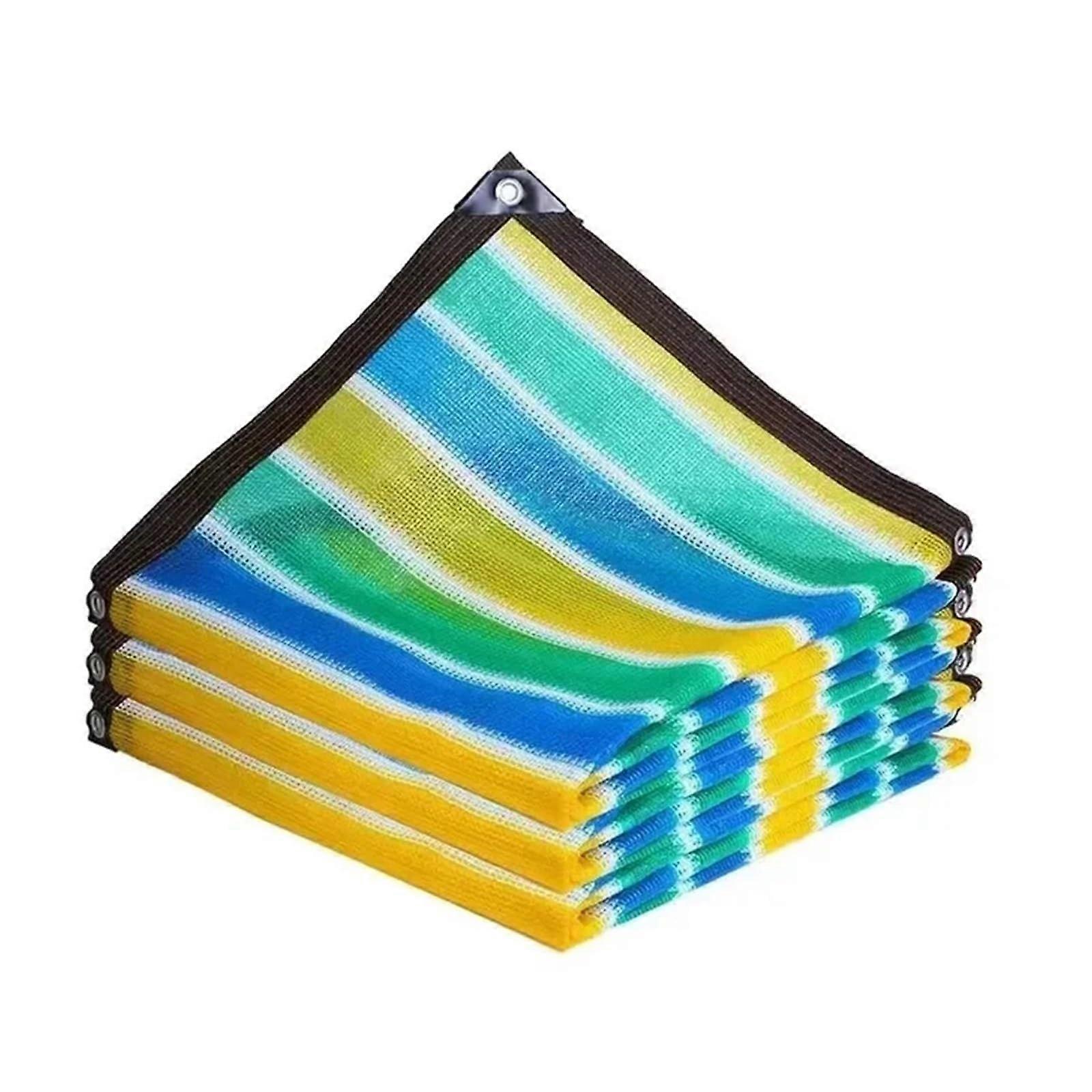 Sun protection net for the garden, sunshade for outdoor areas, 4x6m Colorful