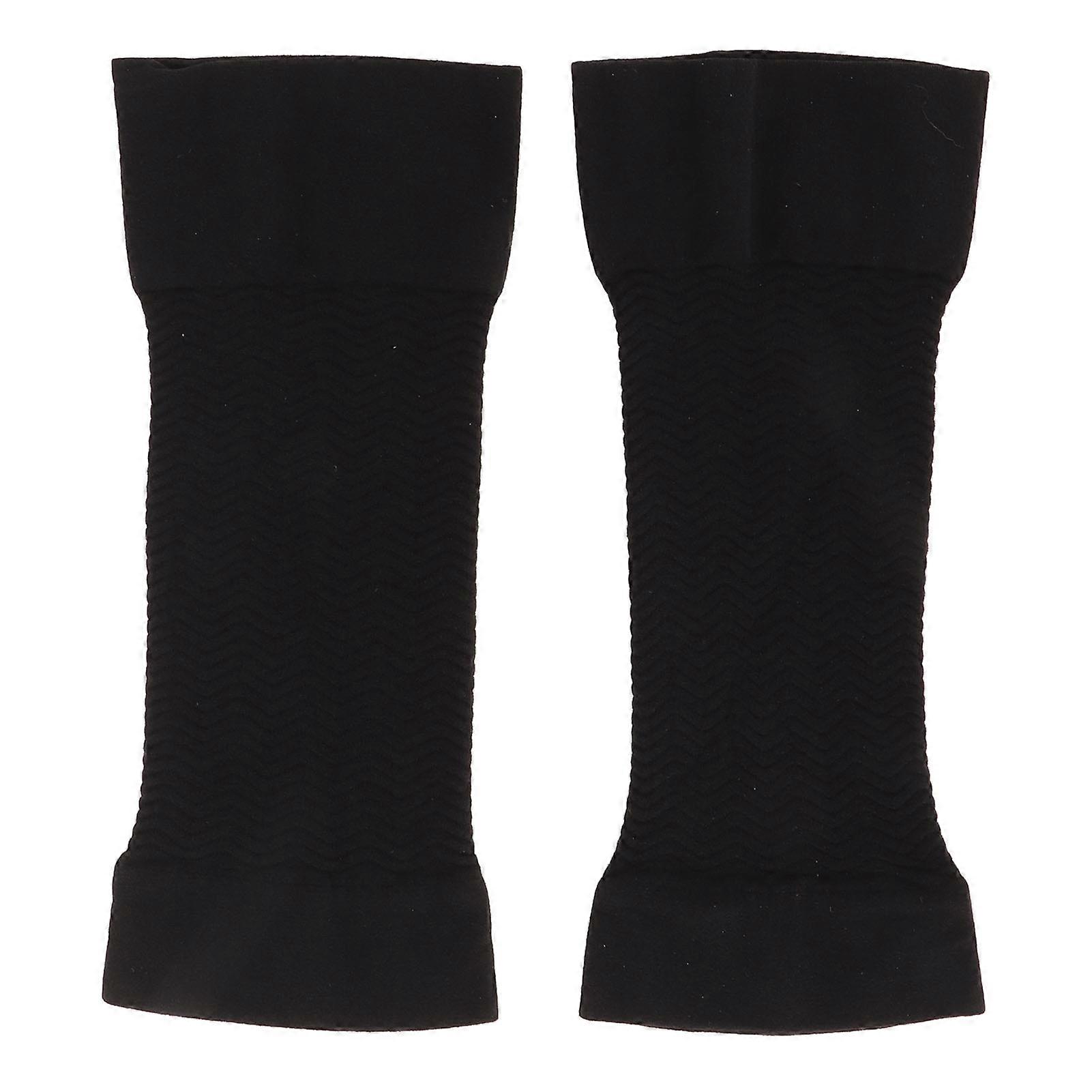 1 Pair Arm Compression Sleeves Elastic Cotton Soft Texture Arm Slimming Wrap Sleeves 480D