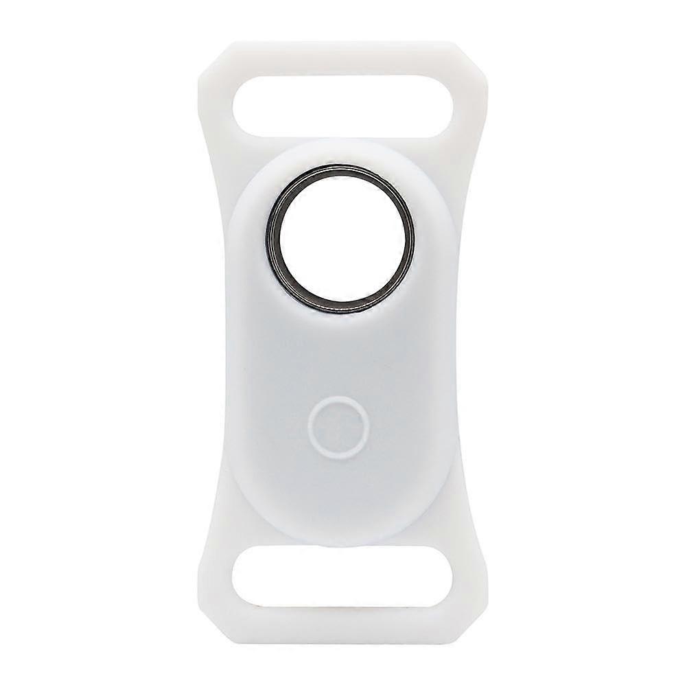 Samsung Galaxy SmartTag 2 Silicone Case Protective Cover for Pet Locator Tracker Accessories - White Silicone Tag2 Compatible