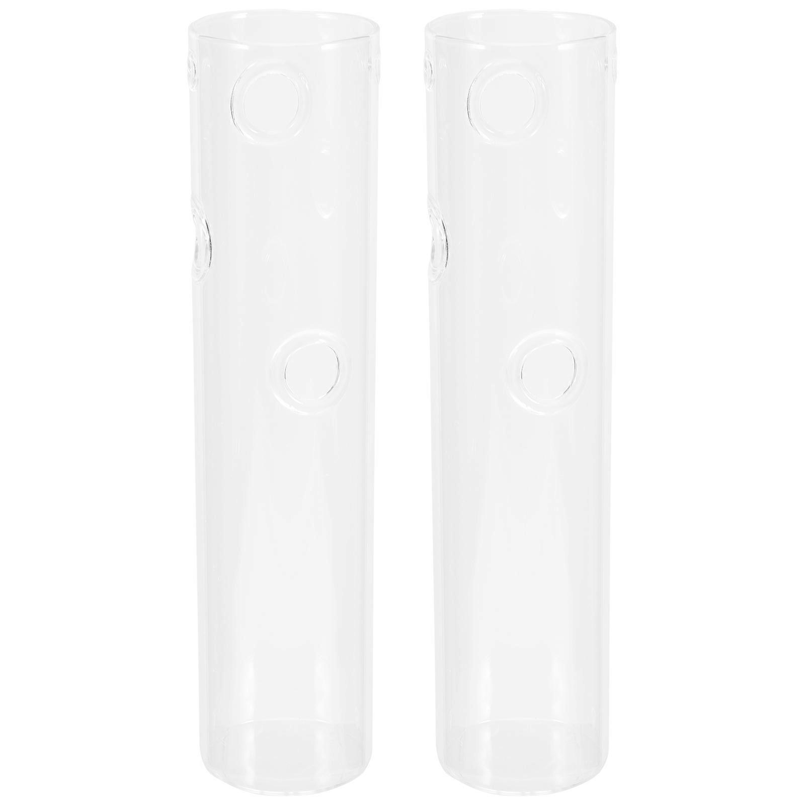 Decorative Vase Unique Flower Vase Home Decor Hanging Planter Glass Modern Style 20x4.5cm 2Set