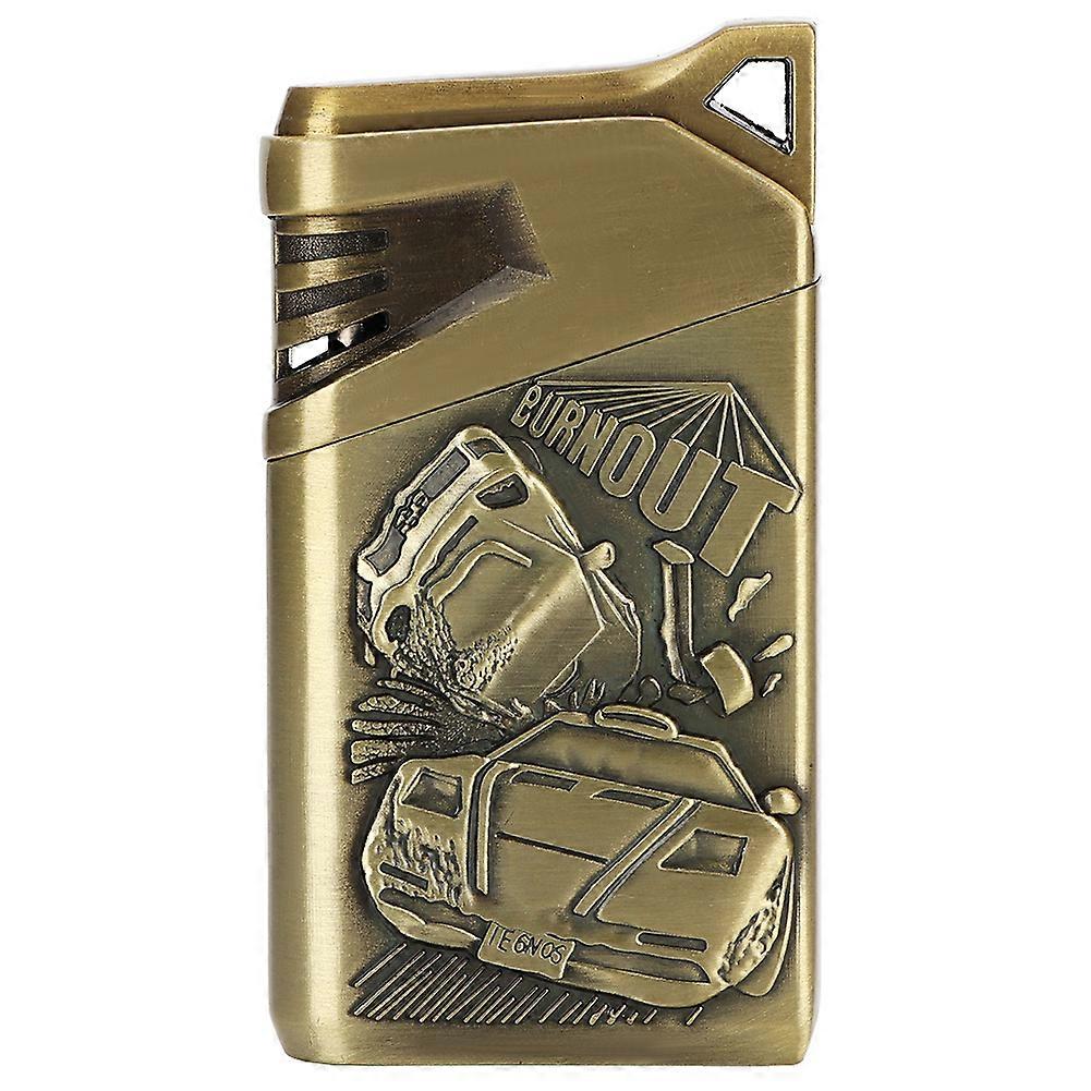 Windproof Electric Dual Arc Lighter Flameless Cigarette Lighter for Collector(contest Bronze)