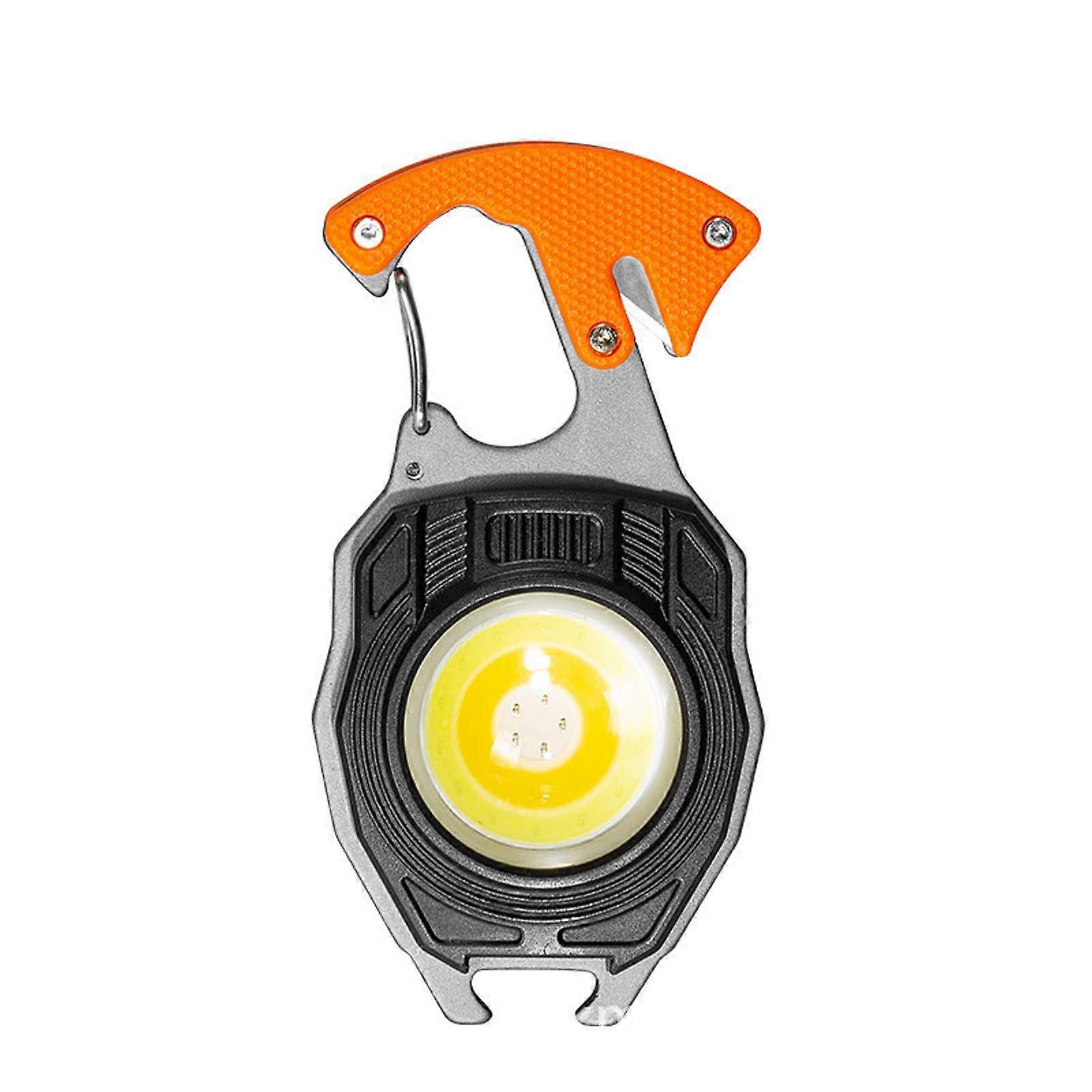Key Chain Light Multifunction 3 Lighting Modes Waterproof Lightweight Portable Cigarette Lighter LED Work Light YMHC