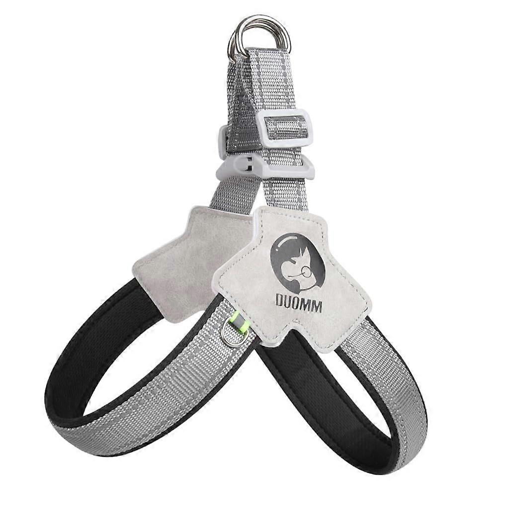 Breathable dog training vest collar, soft chest strap for large pets, soft rope with tow hook