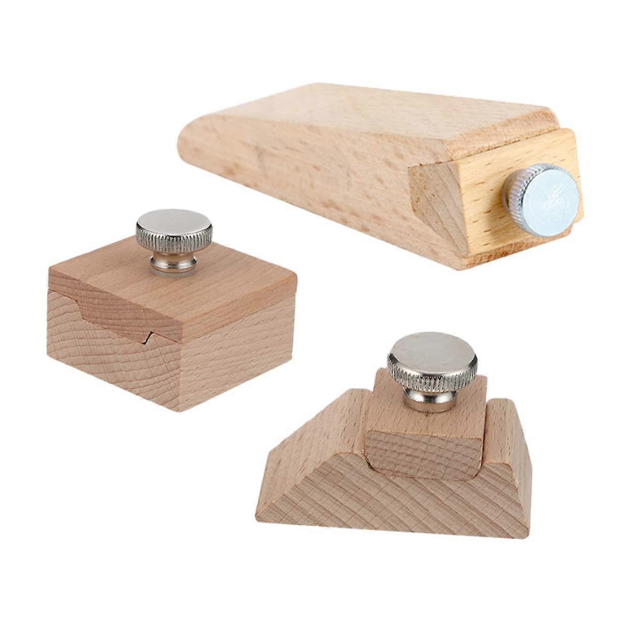 3 pieces hand sanding block for wood, wedgeshaped bevel sandpaper block for precise polishing