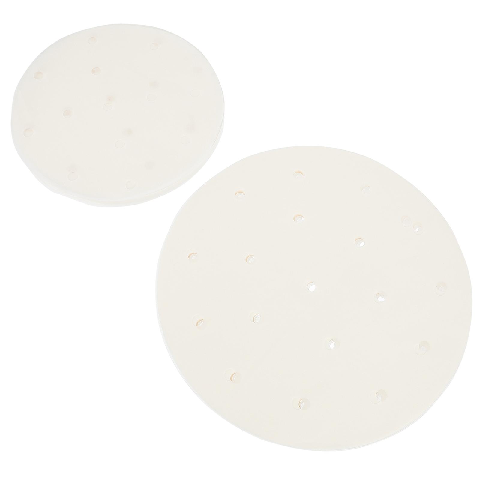 Perforated Steamer Liners for Air Fryer Made of Synthetic Material White Kitchen Use 100 Pieces